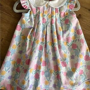 Pastel Floral Baby Dress- Easter Dress